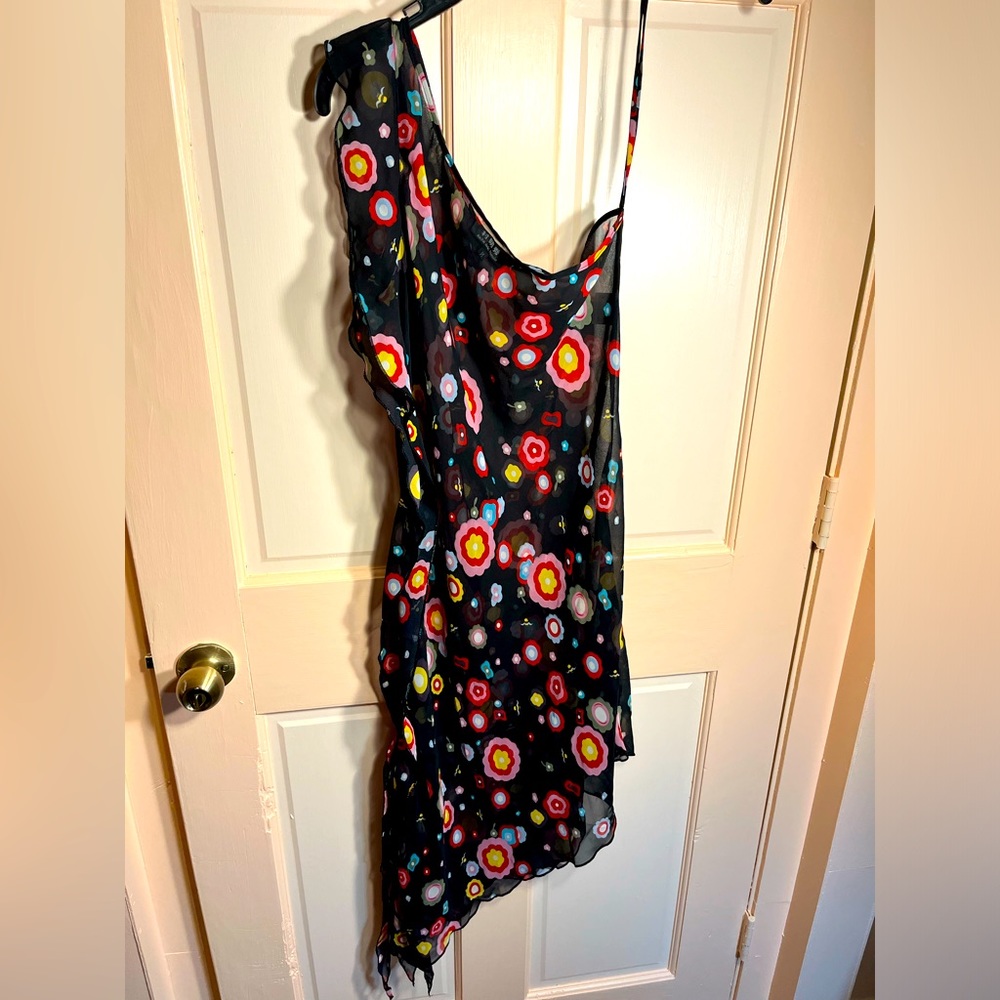 Sheer akihe deki nimula nightie with ruffle down one side